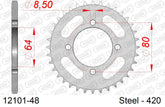Corona AFAM 12101-48 in acciaio passo 420 YAMAHA RD 50 M 1979  -1980